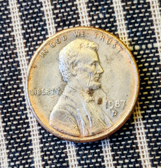 Partial-Clad-Error-1987-D-Lincoln-Cent