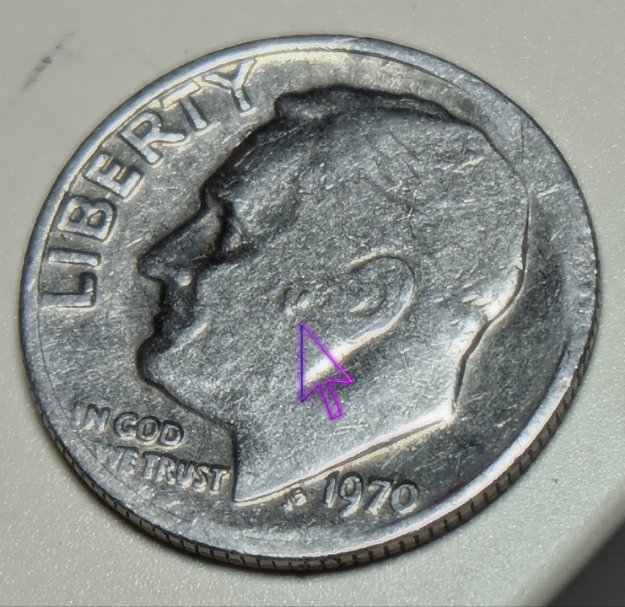 1970-Philly-Dime-Obverse-And-Reverse-Damage-Clash-Strike-Thru?