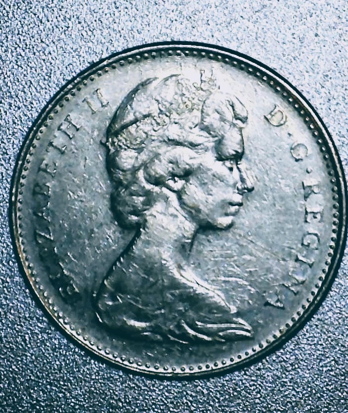 1965-Canadian-5-Cent---Large-Bead?