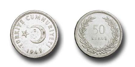 1947-Turkey-Error--No-50.kurus-