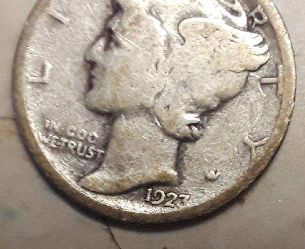 1920's-Dime,-A-Bit-Worn