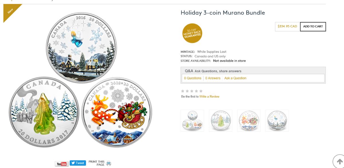 New-At-The-RCM:--Bundled-Coins---Holiday-Theme---Glass-Murano
