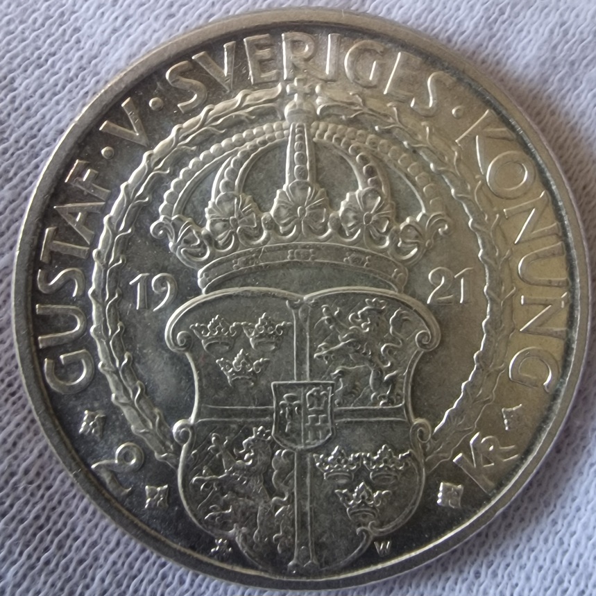 1921-2-Kronor--Commemorative-For-Grading-For-Fun