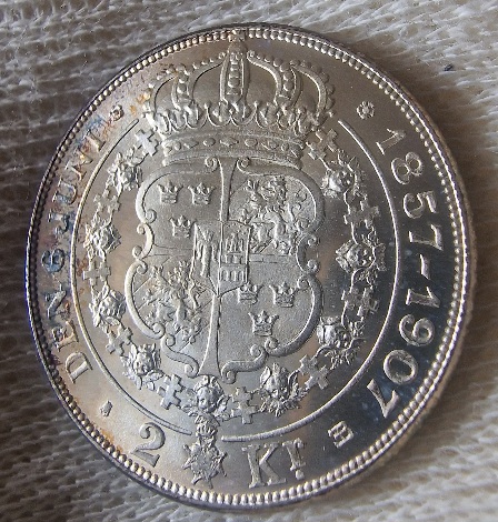 Sweden-2-Kronor-1907-Prooflike-Any-Chance-On-MS-65?