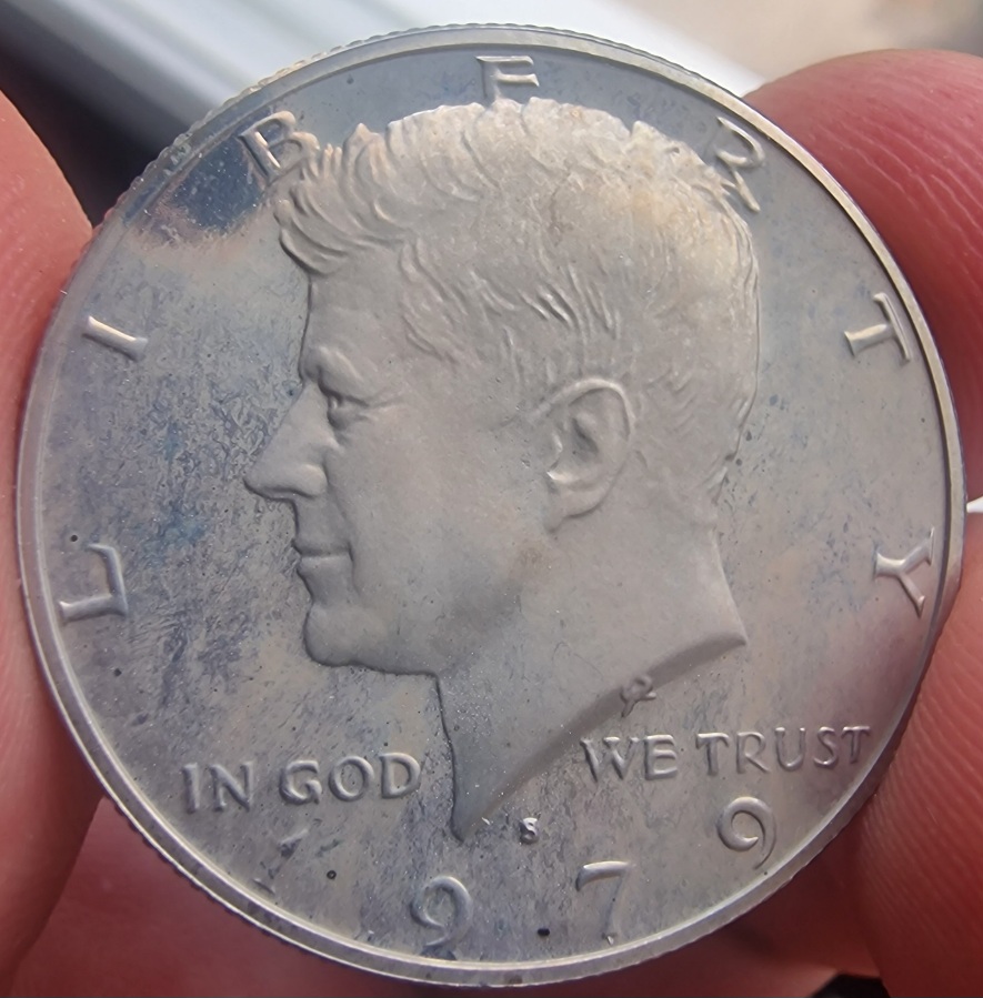 1979-S-The-Acetone-Diaries-Testing-On-A-Kennedy-Half-Dollar