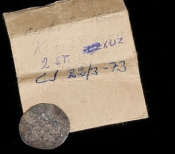 Fun-Coin-Pickup-For-Share-10-Lepta-1838-I-Know-Nothing-Of-These,-Low-Quality