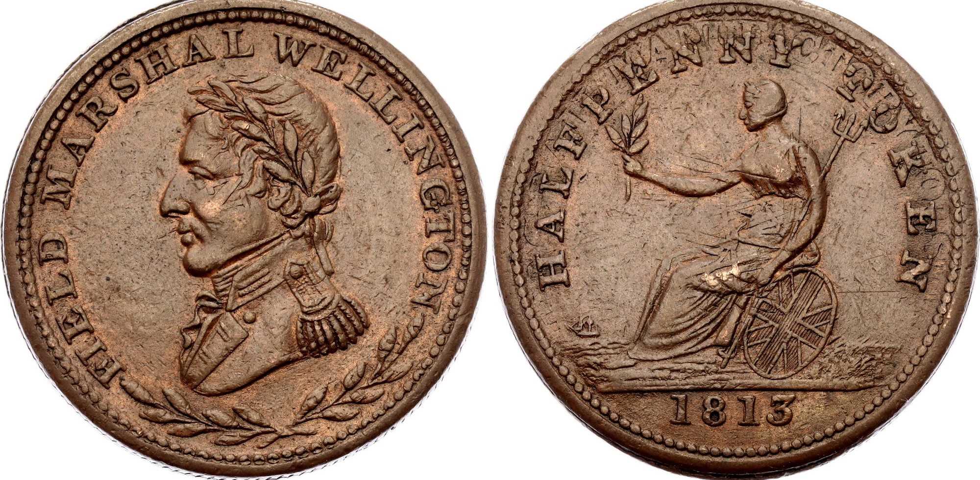 1813-Token-Field-Marshal-Wellington-Clash-Error?--What-Coin