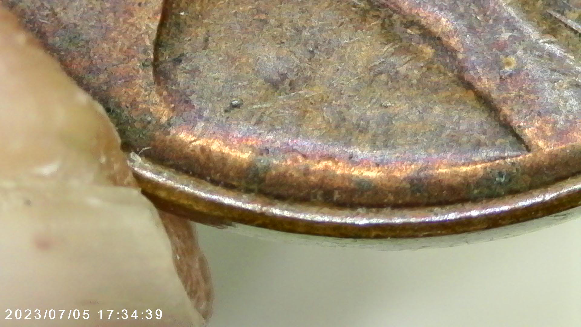 1955-D-Lincoln-Cent-No-VDB,-Filled-First-5,-Die-Break-Reverse