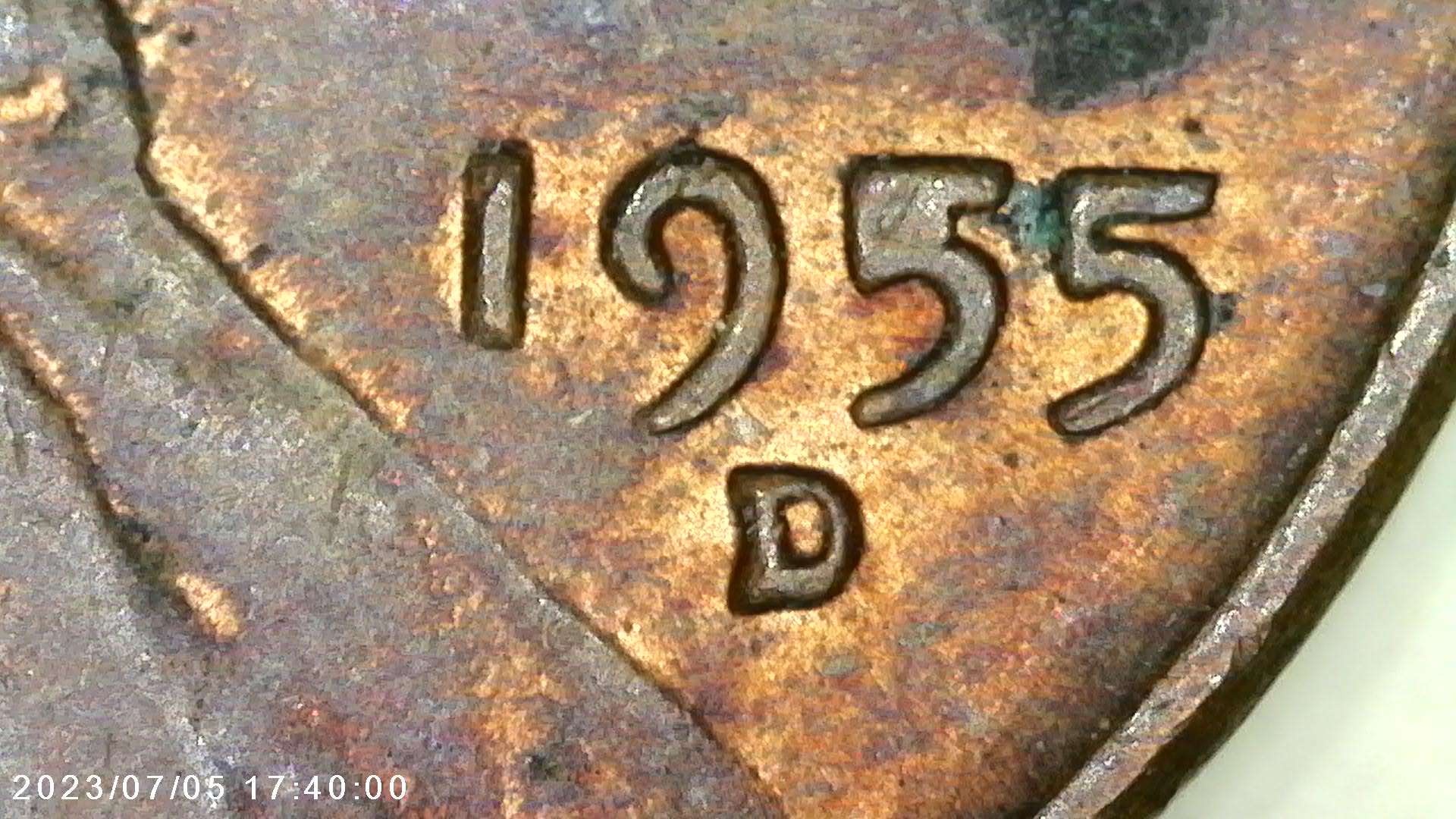 1955-D-Lincoln-Cent-No-VDB,-Filled-First-5,-Die-Break-Reverse