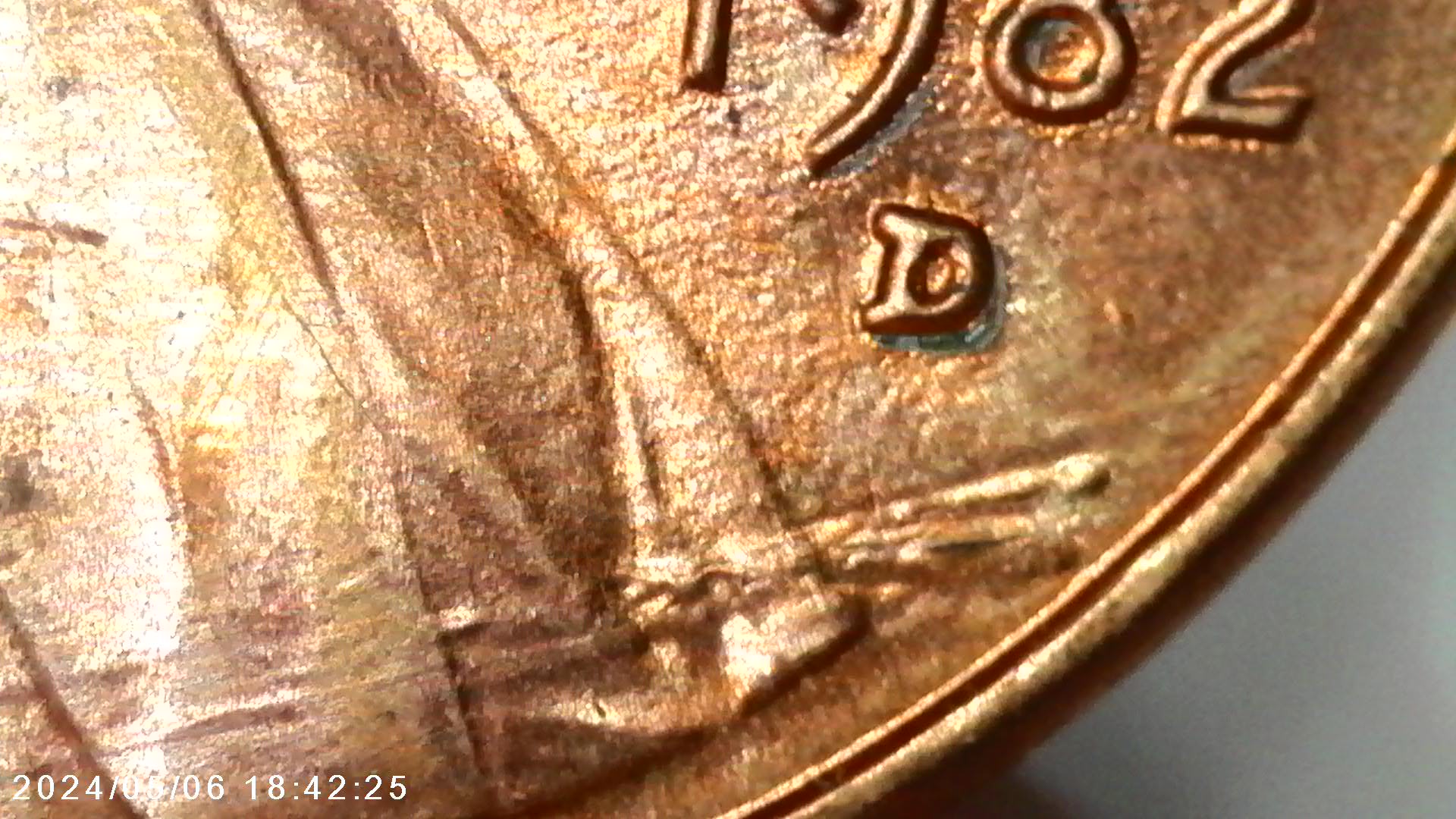 1982-D-Small-Date-Zinc-Lincoln-Cente-Die-Gouge-And-Raised-Dots