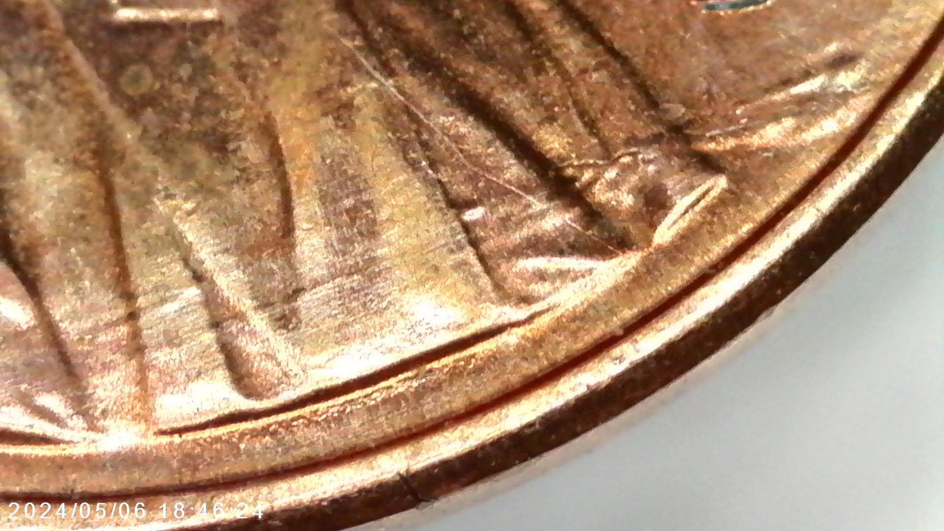 1982-D-Small-Date-Zinc-Lincoln-Cente-Die-Gouge-And-Raised-Dots