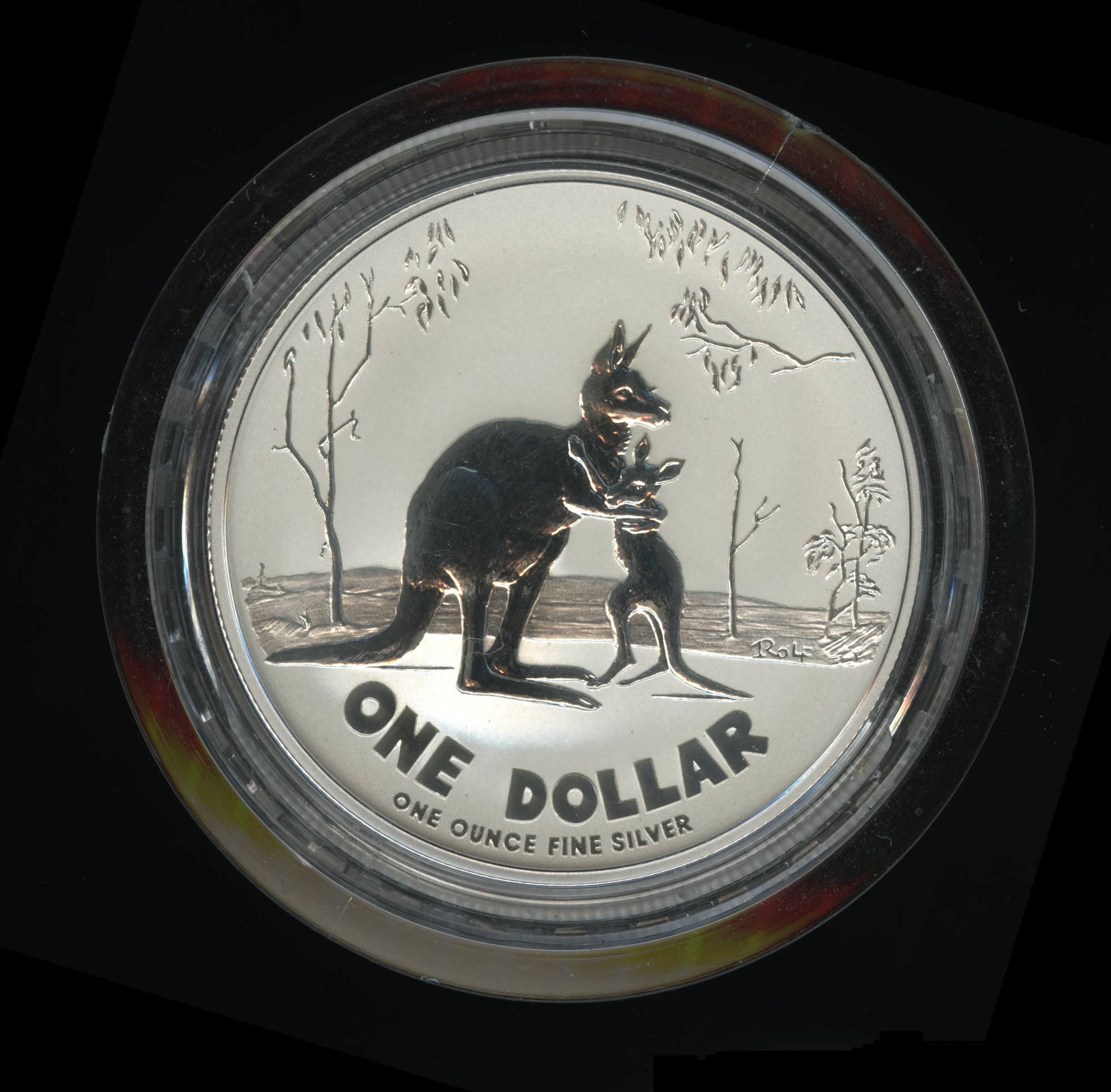 S2007-Frunc-Silver-$1-Kangaroo-By-Rolf-Harris.