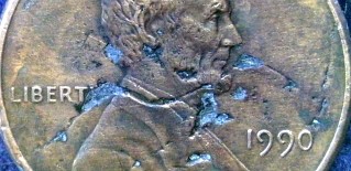 1990-Penny-Multiple-Cracks