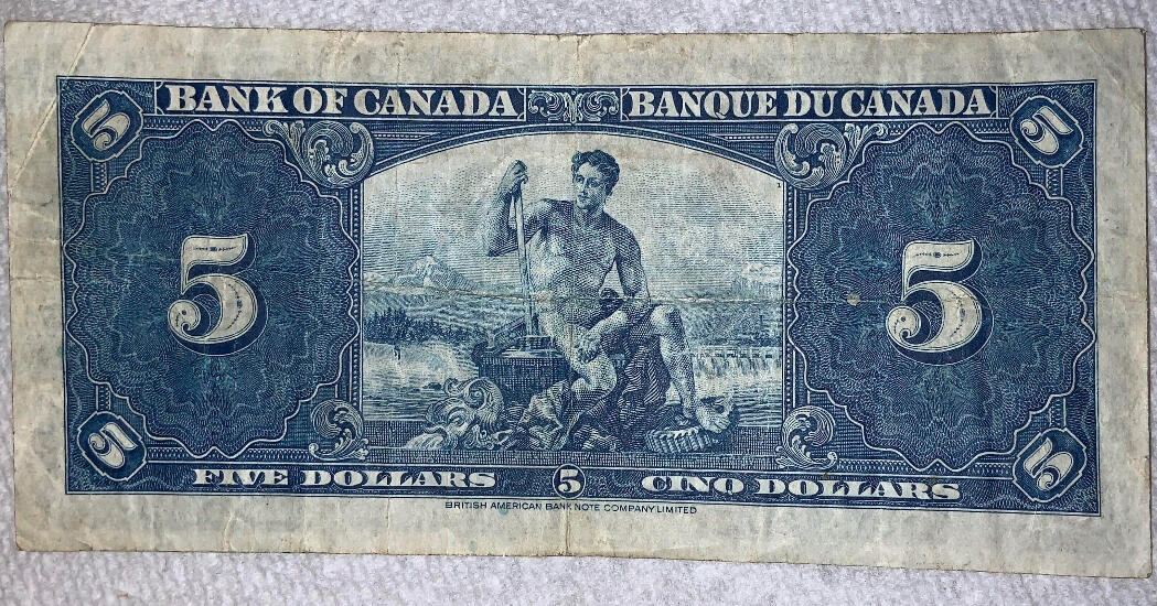 Help-Grading-This-1937-$5-British-North-American-Banknote-Compay-Note
