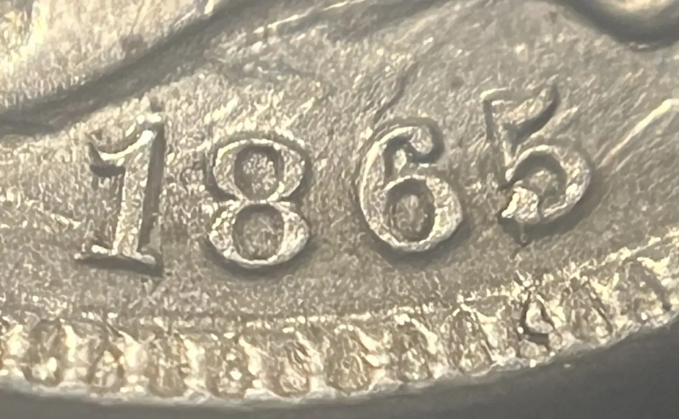 Poorly-Minted-Example-Of-An-1865-Three-Cent-Nickel