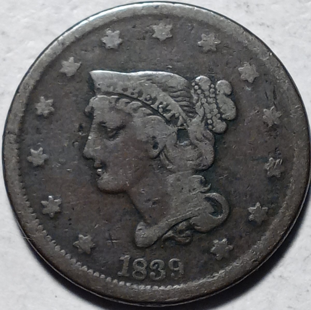 Post-A-Picture:--Braided-Hair-Large-Cent-1839-1857