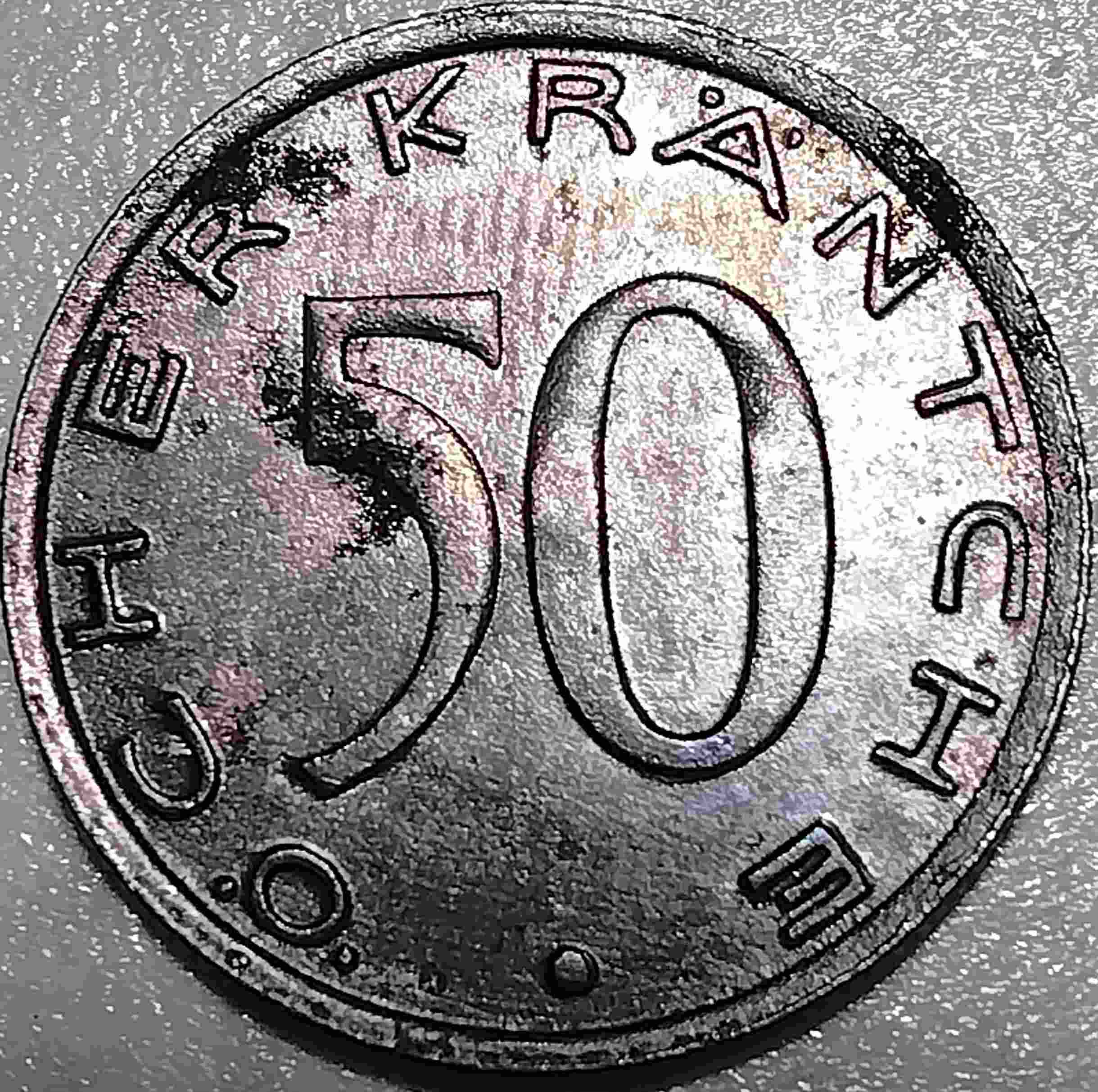 Dilemma:-1920-German-Aachen-50-Pfennig-Possible-Wrong-Planchet