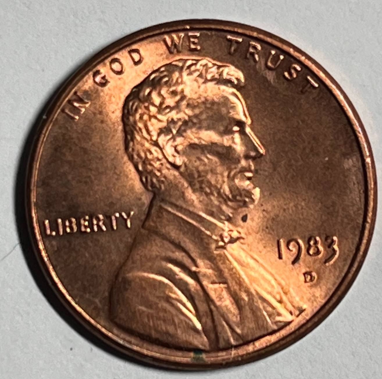 1983-D-Penny.--Doubling-Under-The-Ear?