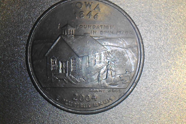 2004-P---Iowa-State-Quarters--With-One,-Two-And-Three-Die-Chips-In-Window