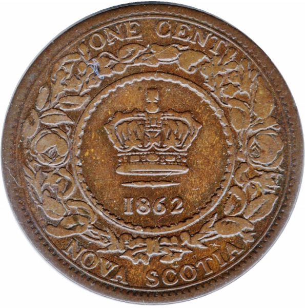 1862-Nova-Scotia-Cent---Please-Grade