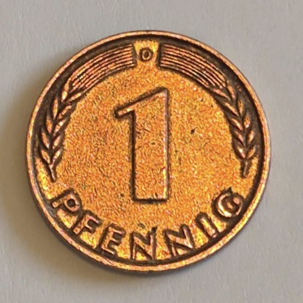 1-Pfennig-1950-D---Newly-Discovered-Bimetallic-Pattern-Coin?