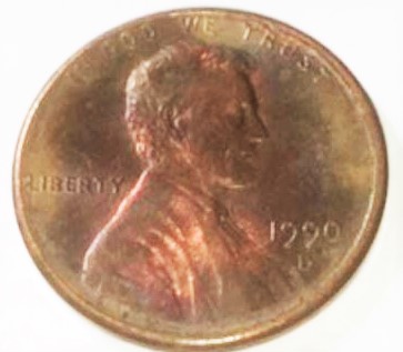1990-D-Lincoln-Cent.--Is-This-An-Example-Of-Toning,-Oxidation-Or-Neither?