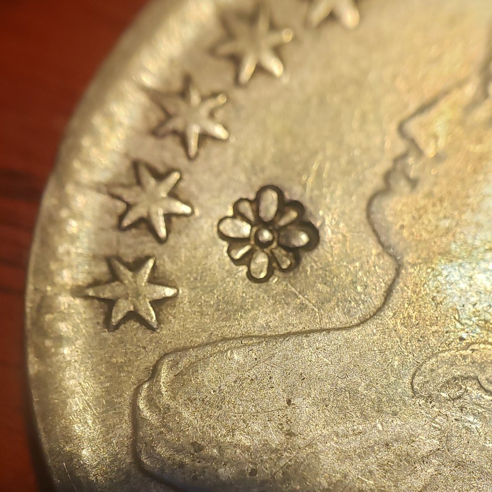 Chop-Mark-/-Counterstamp-Possibly-Oriental-In-Origin?-1811-Half-Dollar