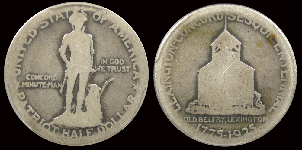 1925-Lexington-Concord-Half---Circulated---Grade?