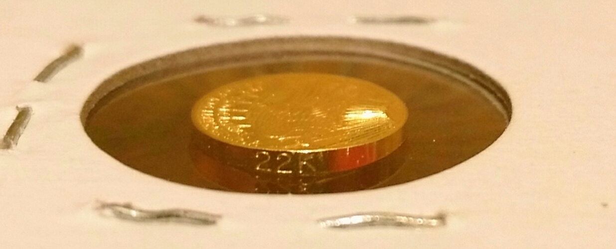 Neat-Little-Late-70s-St-Gaudens-Mini-Replica,-[confirmed]-Solid-22k,-Better-Quality-Than-Usual.