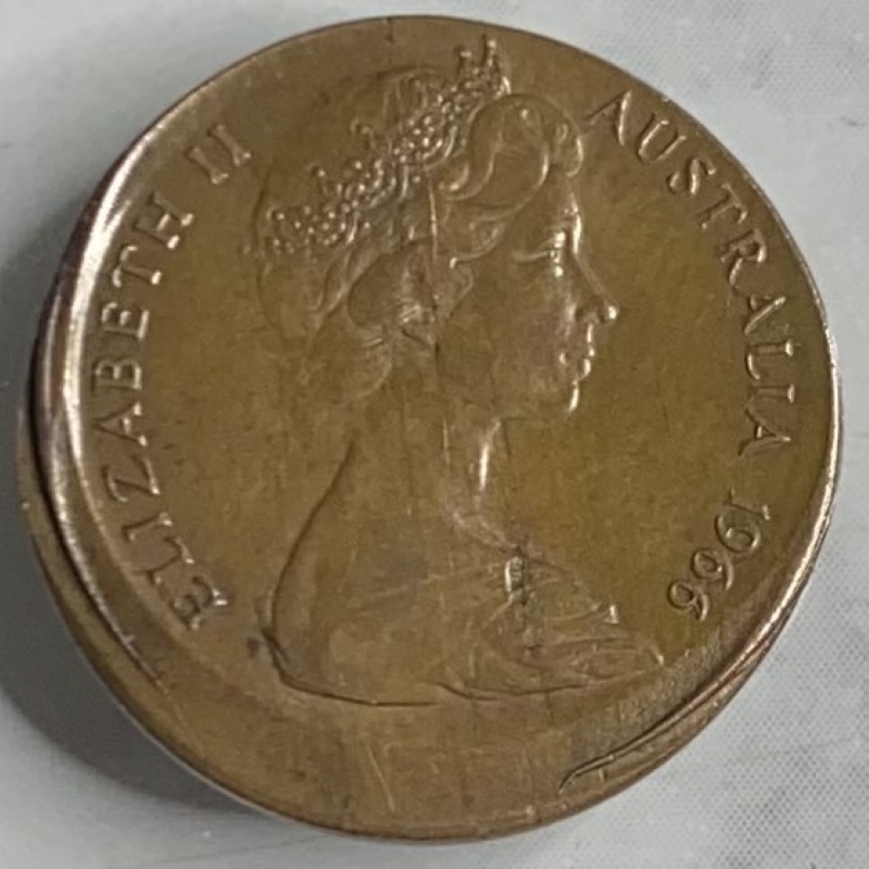 1966-1-Cent-Error-Out-Of-Allignment?