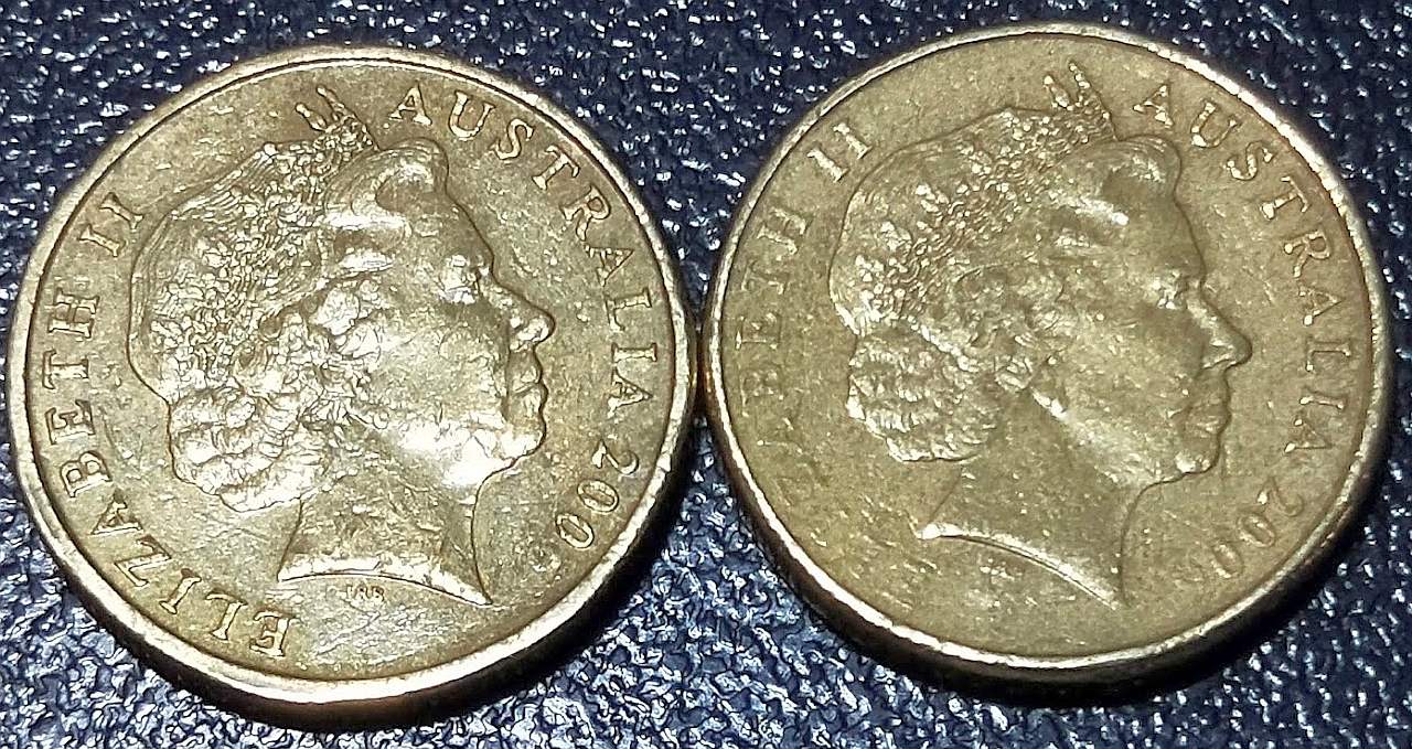 Australia-2006-$1-Mob-Of-Roos---Defective-'6'---