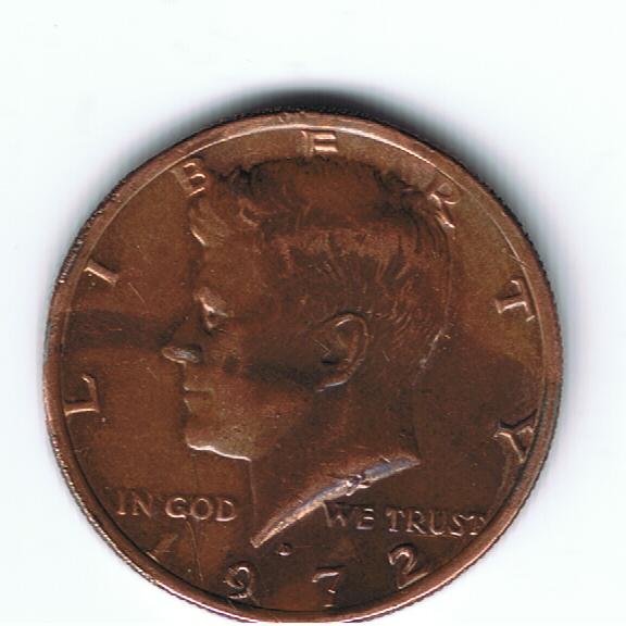 1972-D-Copper-Kennedy-Half-Dollar?-Missing-Clad?