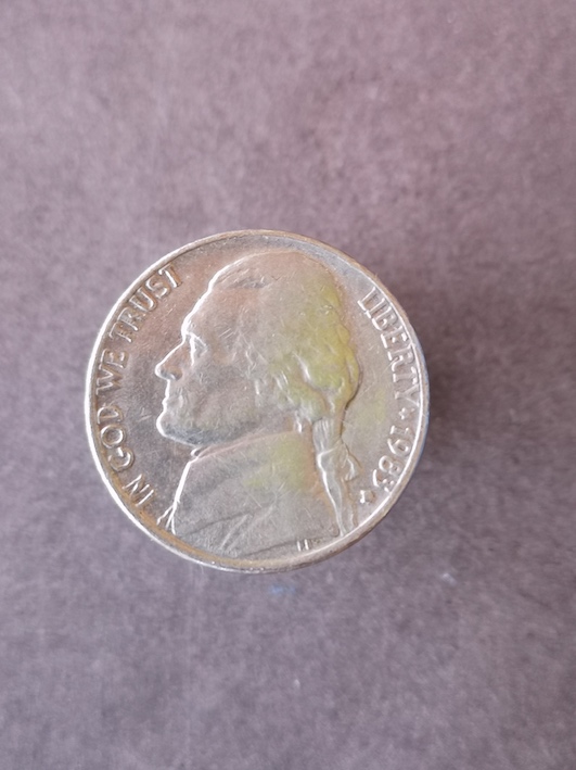 1983-D-Five-Cents----D-Is-Not-Clear-And-Seems-Squashed-Closed