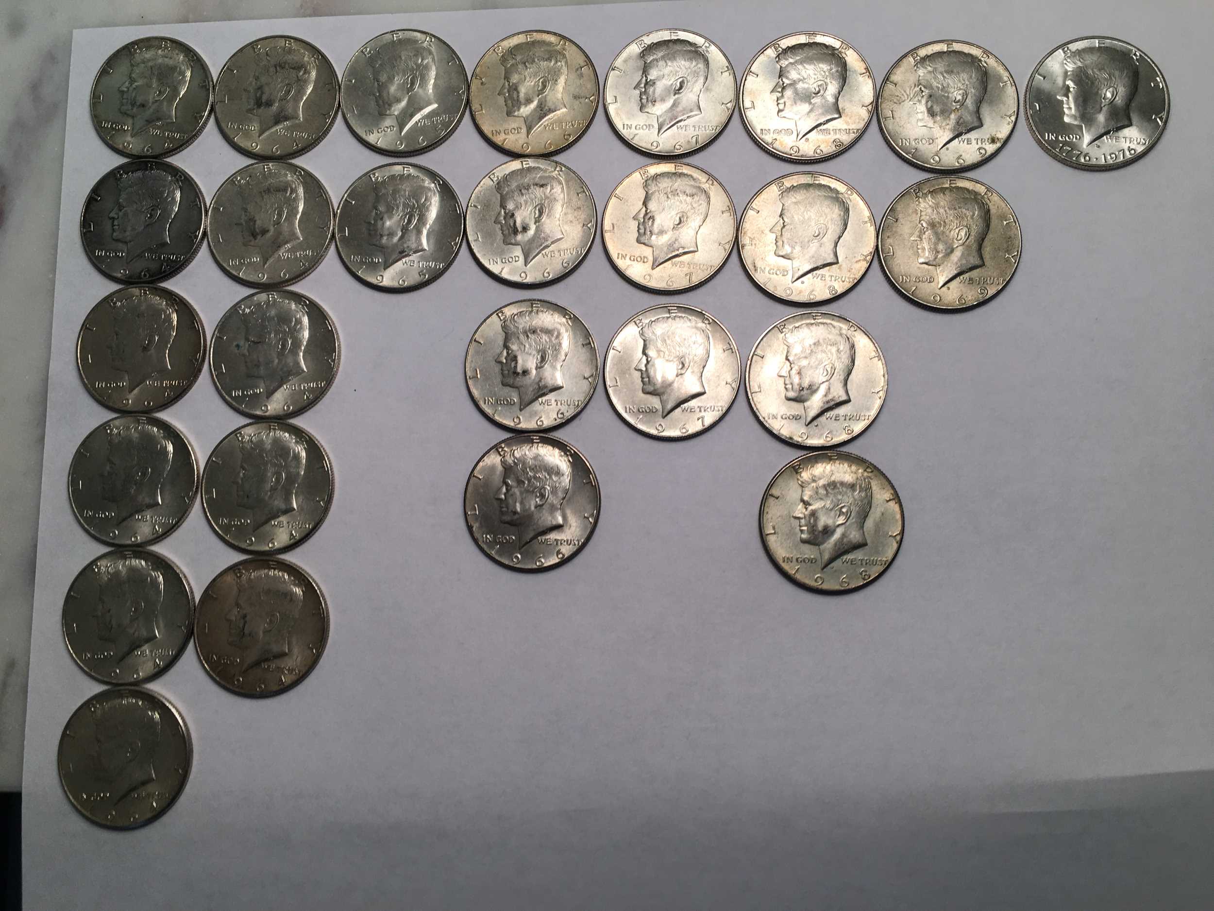 The-Worm-Finally-Turns:--Lotsa'-Silver-Kennedy-Half-Dollars