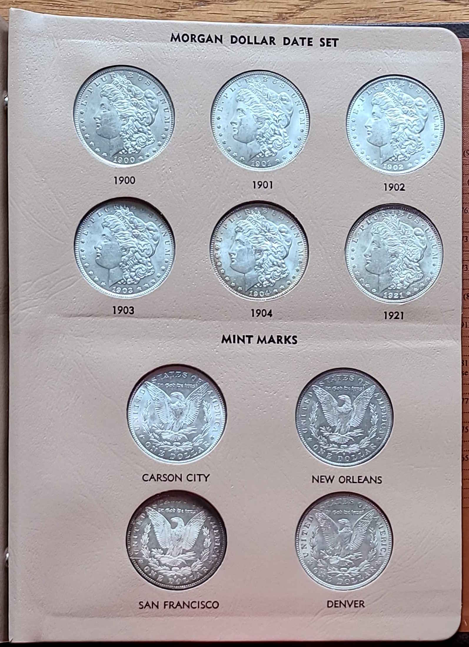 NumisƐd's-Morgan-Dollar-Date-Set