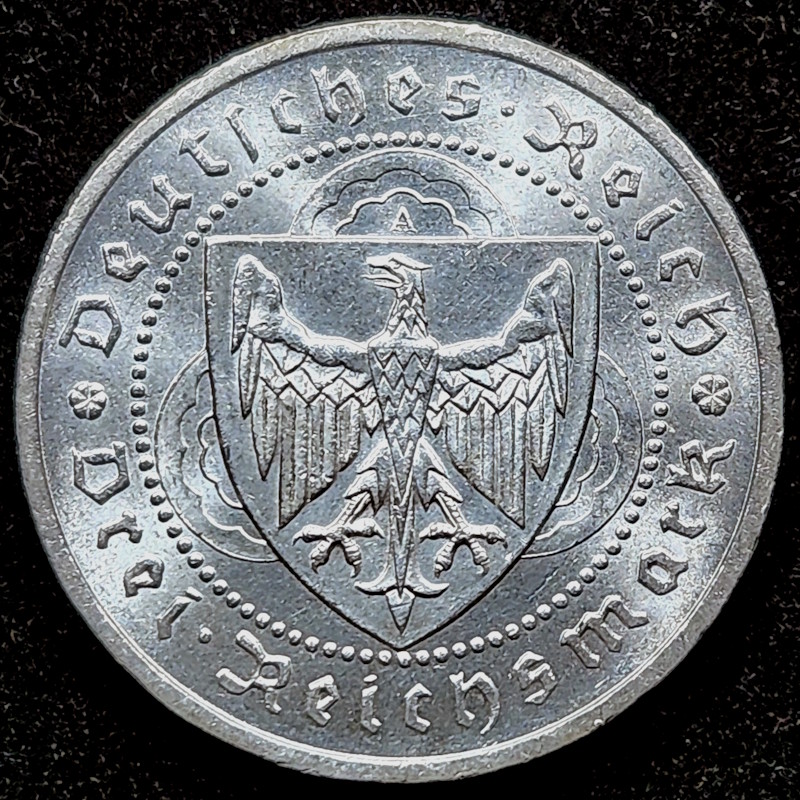 Weimar-Republic,-3-Mark-1930,-Walther-Von-Der-Vogelweide-#2
