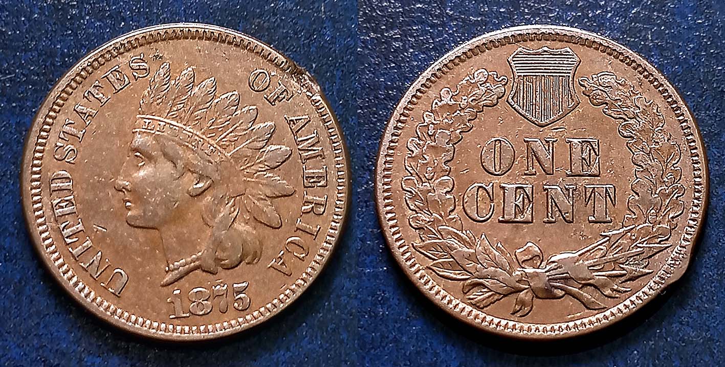 Indian-Head-1864-And-1875-Pennys---Grade-Opinions