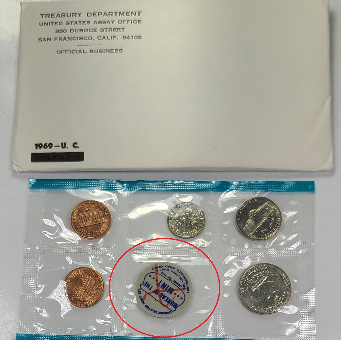 Any-Significance-To-Red-X-On-US-Mint-Token-In-Sealed-Pack?