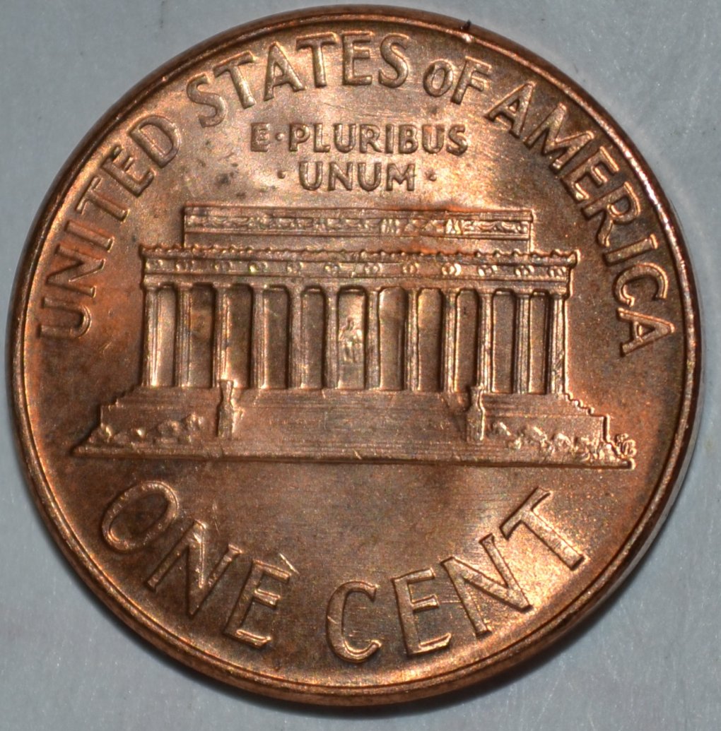 1966-Lincoln-Cent-Shiny-With-Blemish