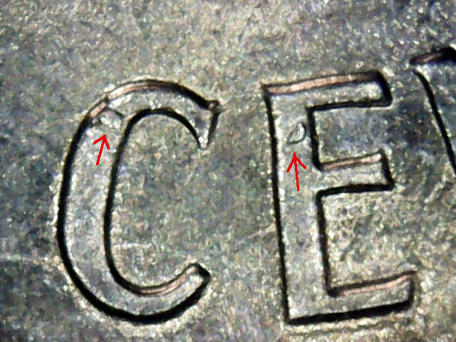 1960-DSd-Lincoln-Cent--Die-Cracks-And-Die-Chips