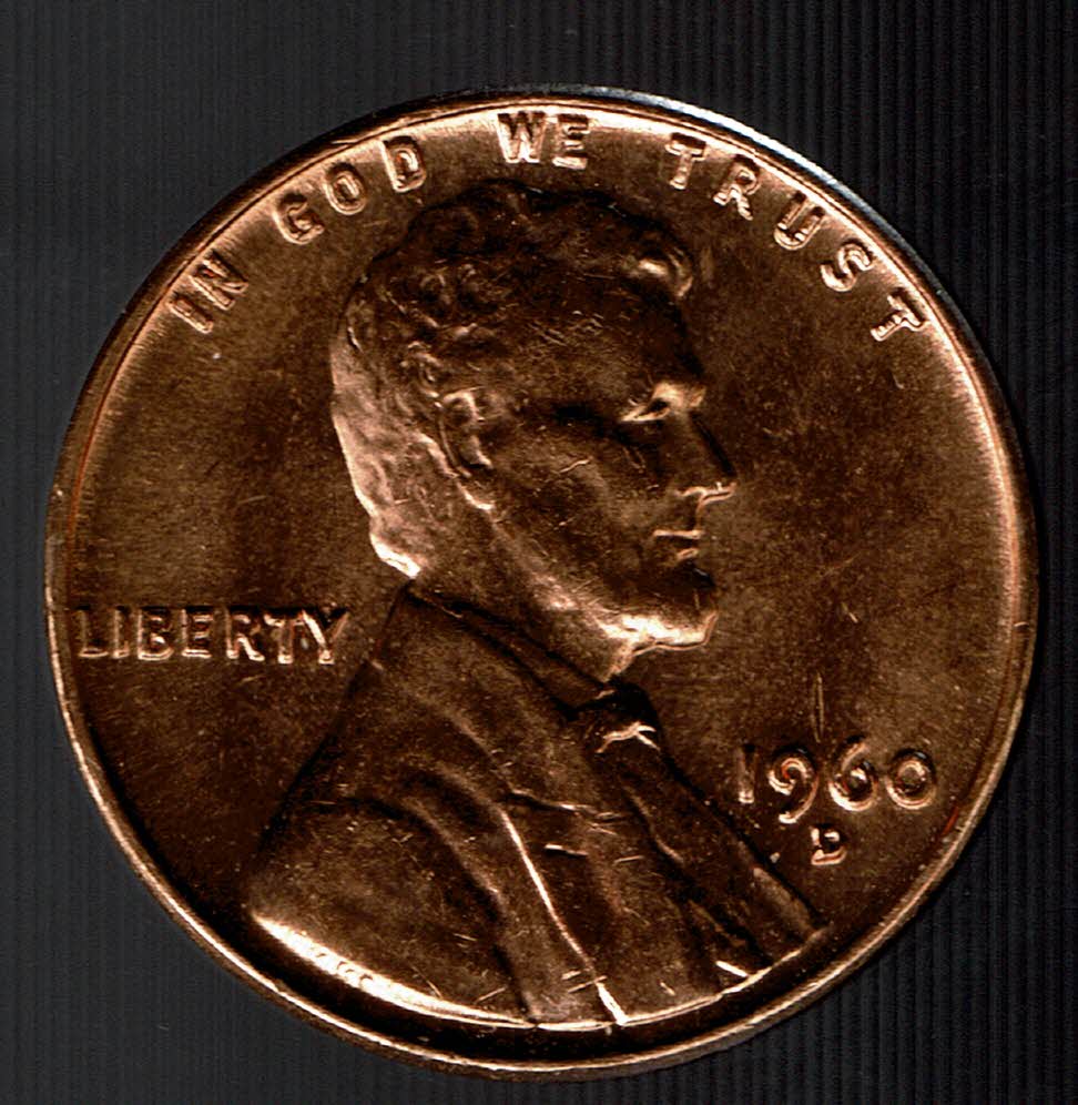 1960-DSd-Lincoln-Cent--Die-Cracks-And-Die-Chips