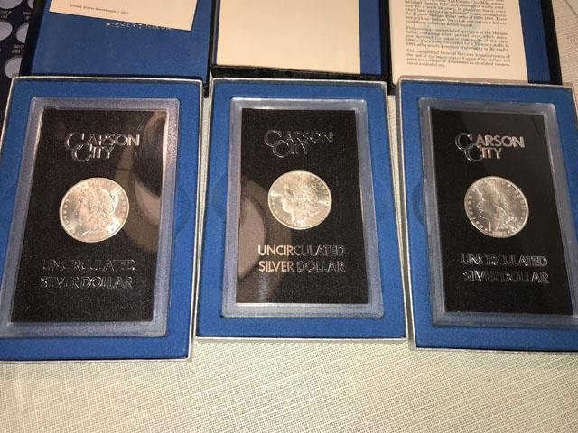 1883-1884-CC-Morgan-Silver-Dollars-In-GSA-Slabs-At-Local-Auction