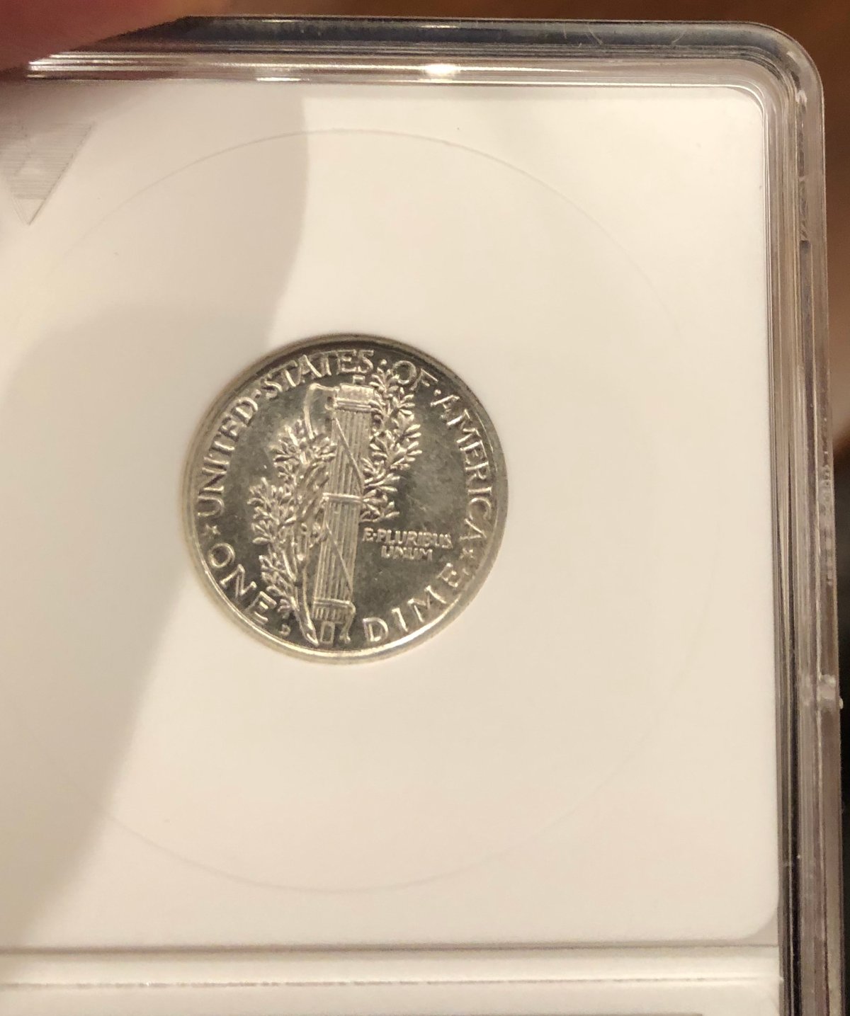 AU-55-Mercury-Dime-1924-D...no-Luster?