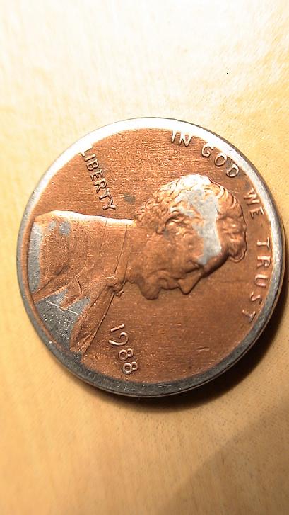 My-Lucky-Day?--1955-Lincoln-Wheat-Cent-And-A-Weird-1988-Lincoln-Memorial-Cent