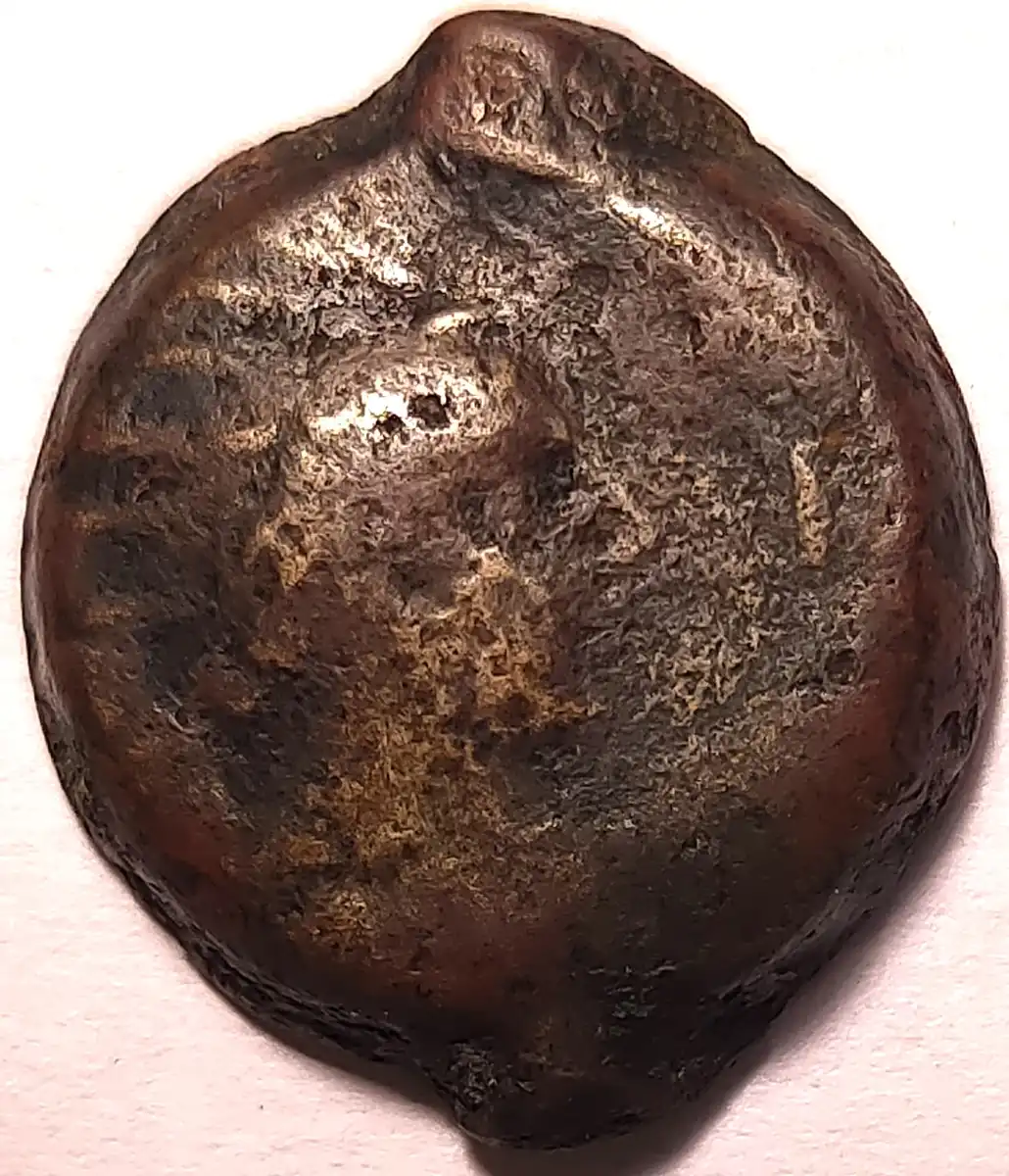 Ancient-Cast-Coin,-Possibly-Greek