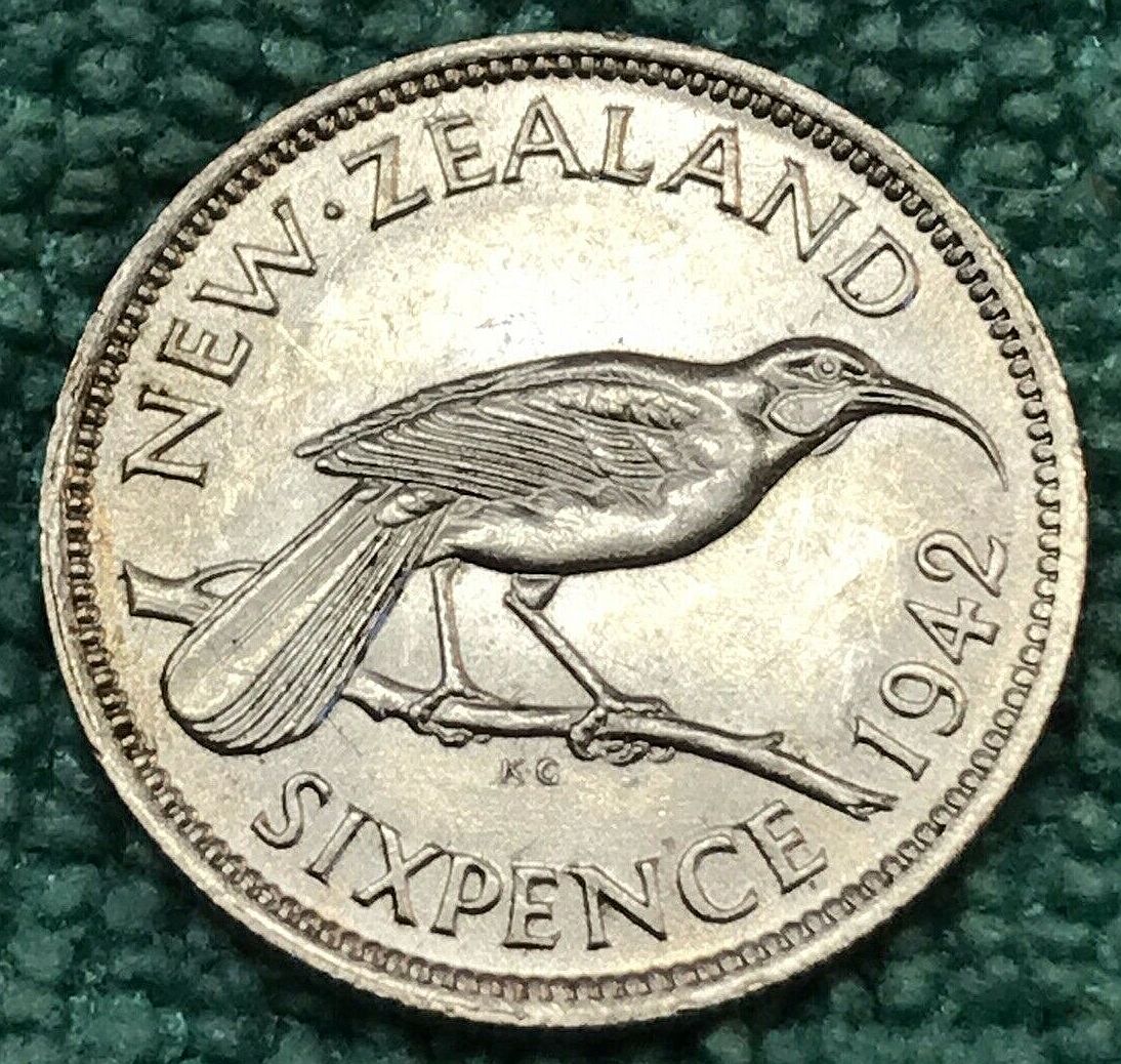 New-Zealand-1942-6-Pence-For-Grading