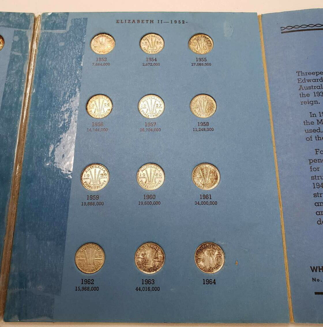 Australia-Complete-1910-1964-Threepence-Album