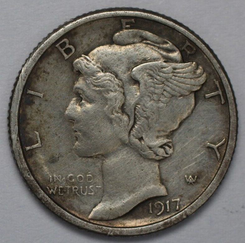 1917-S-Mercury-Dime-For-Grading