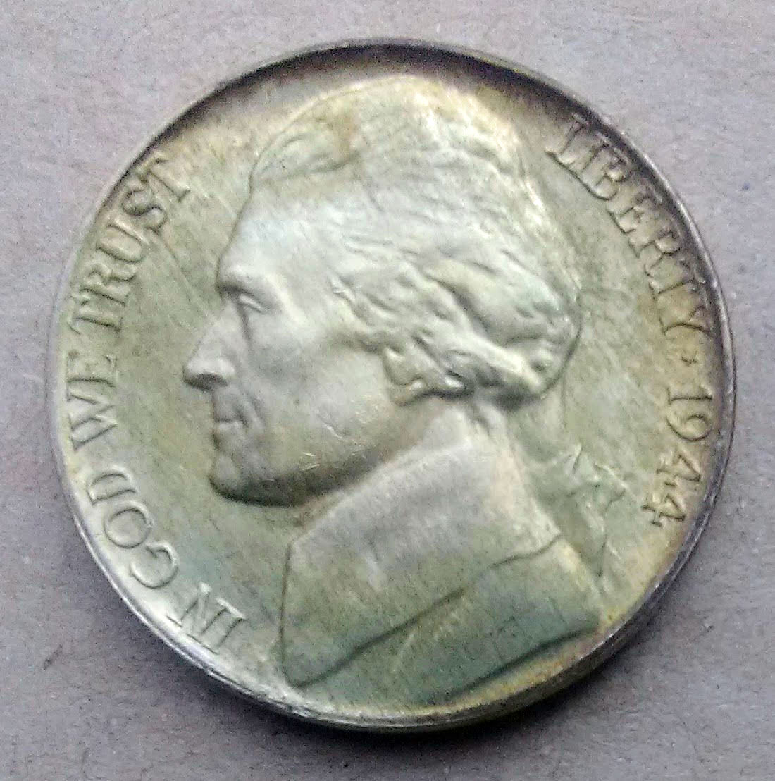 1944-P-Jefferson-Nickel:--Mint-Defect?