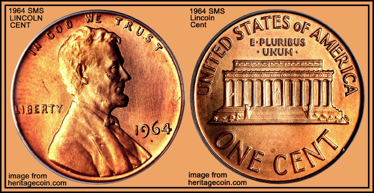 1964-No-Mint-Mark-Lincoln-Cent--Mint-Condition